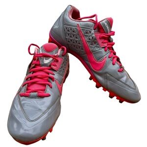 Nike Speedlax 4 Lacrosse Cleats Women’s 12 / Men’s 10.5 - Grey & Pink 616300-006